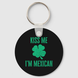 Kus Me Ik Ben Mexicaans T-shirt Grappig Iers St. P Sleutelhanger