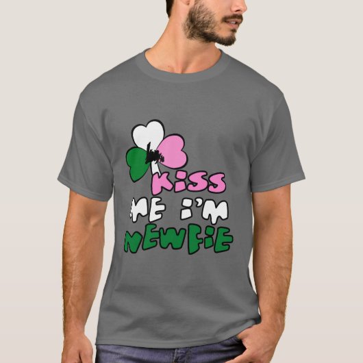 Kus me ik ben Newfie T-shirt (Voorkant)