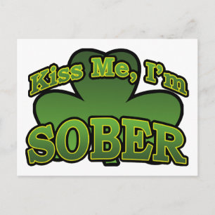 Kus me, ik ben nuchter Briefkaart