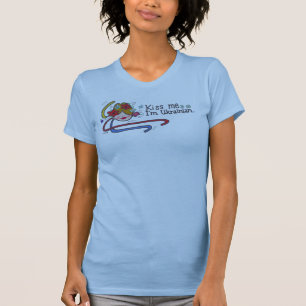 Kus me Ik ben Oekraïens voor de Oekraïense volks T-shirt