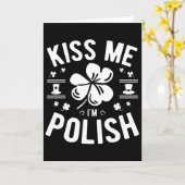 Kus Me Ik Ben Pools St. Patrick's Day  Kaart (Gele Bloem)
