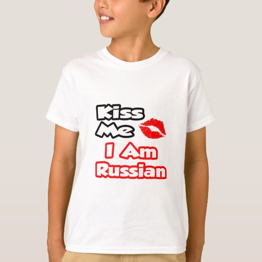 Kus me...ik ben Russisch T-shirt (Voorkant)