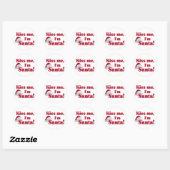 Kus me Ik ben Santa stickers (Vel)