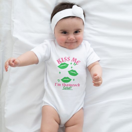 Kus Me, Ik Ben Shamrock Zoet! St. Patrick's Dag Romper