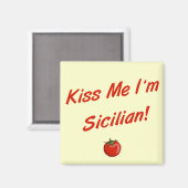 Kus Me Ik Ben Siciliaan Magneet (Voorkant / Achterkant)