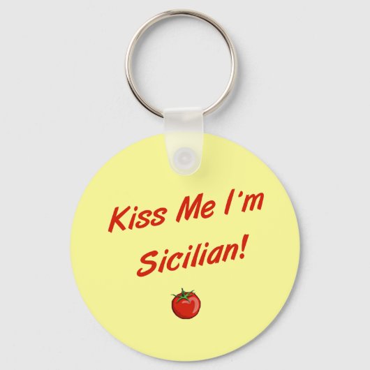 Kus Me Ik Ben Siciliaan Sleutelhanger (Voorkant)