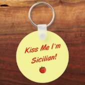 Kus Me Ik Ben Siciliaan Sleutelhanger (Voorkant)