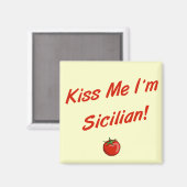Kus me ik ben Siciliaans Magneet (Voorkant / Achterkant)