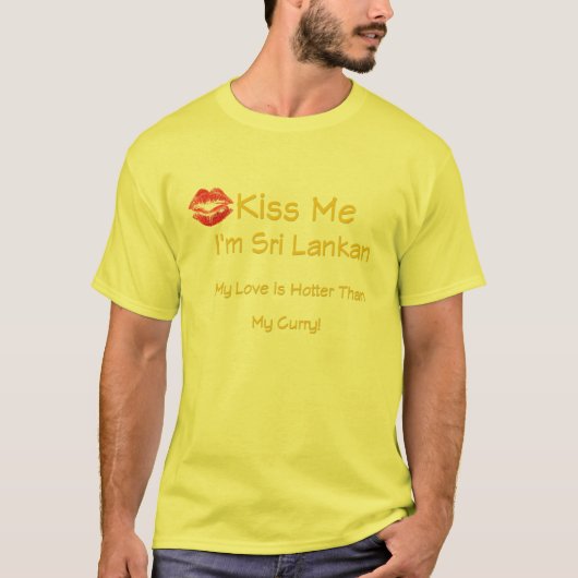 Kus Me Ik ben Sri Lankan T-shirt (Voorkant)