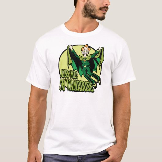 Kus me! Ik ben Vampirish. T-shirt (Voorkant)