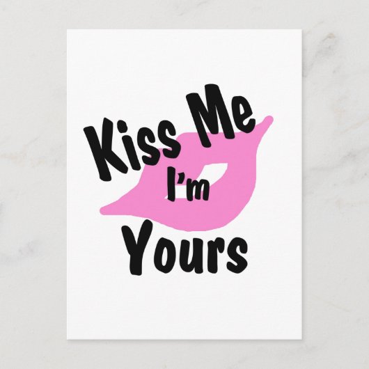 Kus me, ik ben van jou briefkaart (Voorkant)