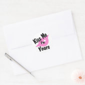 Kus me, ik ben van jou ronde sticker (Envelop)