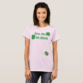 Kus me Ik ben zwart. T-shirt (Voorkant volledig)