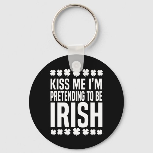 Kus Me Ik Doe Maar Of Ik Iers Ben St. Patrick's Da Sleutelhanger (Voorkant)