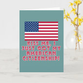 Kus me, ik heb net mijn Amerikaanse staatsburgersc Kaart (Gele Bloem)