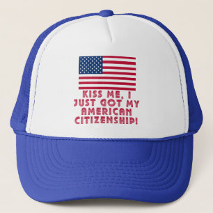 Kus me, ik heb net mijn Amerikaanse staatsburgersc Trucker Pet