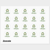 Kus me ik Recyclen Stickers (Vel)
