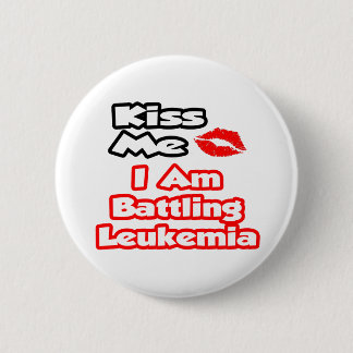Kus me...ik vecht tegen leukemie ronde button 5,7 cm