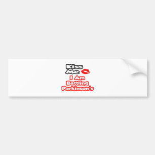 Kus me...ik vecht tegen Parkinson's Bumpersticker