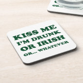 Kus me Im Drink of Iers Bier Onderzetter (Linkerzijde)