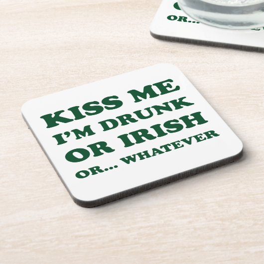 Kus me Im Drink of Iers Bier Onderzetter (Linkerzijde)