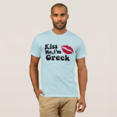 Kus me Im Grieks T-shirt (Voorkant volledig)