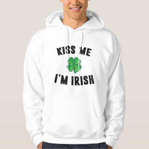 Kus me i'm irish hoodie