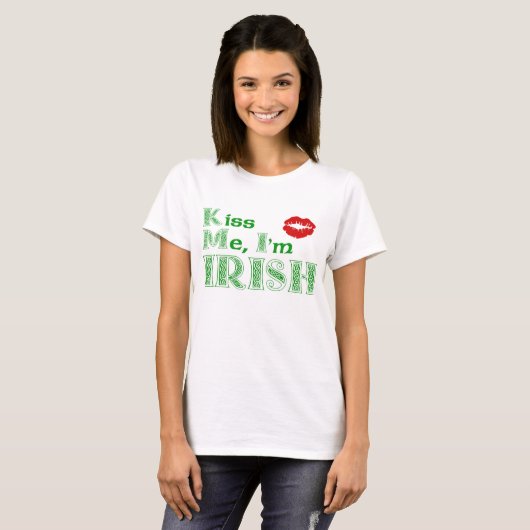 Kus me, Im Irish T-shirt (Voorkant volledig)