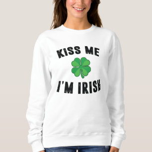 Kus me i'm irish trui