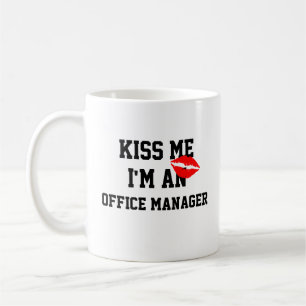 Kus me in een Office Manager Mok