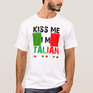 Kus me in het Italiaans T-shirt