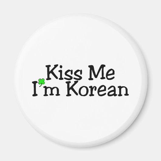 Kus me in het Koreaans Magneet (Voorkant)
