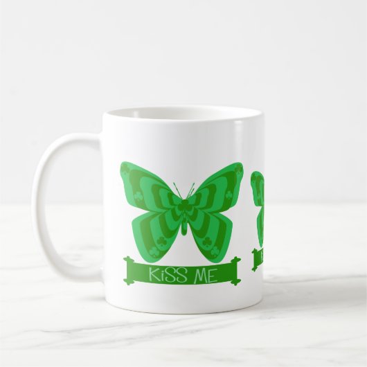 Kus me Irish vlinder Koffiemok (Links)