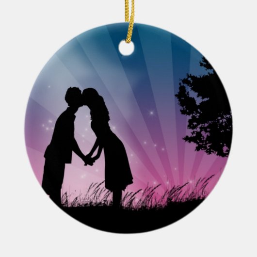 Kus me keramisch ornament (Voorkant)