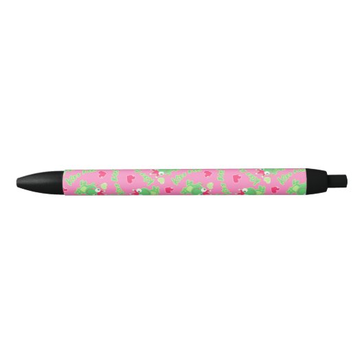 Kus me kikker zwarte inkt pen (Voorkant)