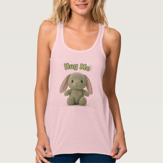 Kus Me Konijn Tank Top (Voorkant)