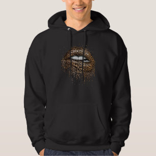 Kus me leopard print Cheeta Hoodie