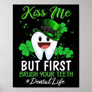 Kus Me Leprechaun Tandarts Tandheelkundige Istant  Poster