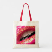 kus me lief lippen lippenstift achtergrond Case-Ma Tote Bag (Achterkant)