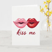 Kus Me Liefdeskaart Kaart (Gele Bloem)