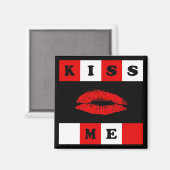 Kus me! magneet (Voorkant / Achterkant)