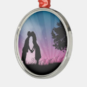 Kus me metalen ornament (Links)