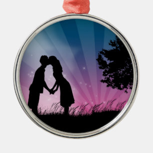 Kus me metalen ornament