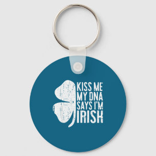 Kus Me Mijn Dna Zegt Dat Ik Iers Ben T-shirt Funny Sleutelhanger