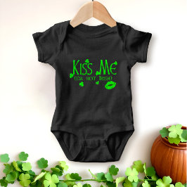 Kus me niet Iers Quote Grappig St Patrick's Day Romper