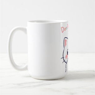 Kus me niet Kawaii Kattenillustratie   Schattige g Koffiemok