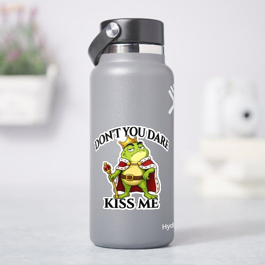 Kus Me Niet, Kikkerkoning Sticker (HydroFlask)