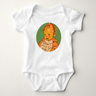 "Kus me niet"  Retro Baby Romper