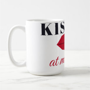 Kus Me om Middernacht Nieuwjaarsavond Lippen Flirt Koffiemok