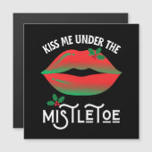 Kus me onder de maretak grappige lelijke kerst (Voorkant / Achterkant)